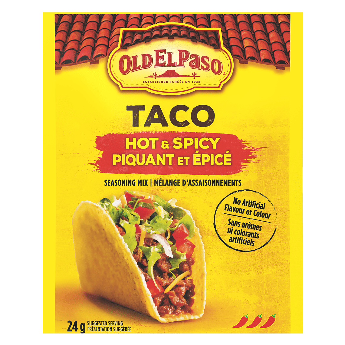 Taco Hot Spicy Seasoning Mix And Mexican Delight Old El Paso 7840